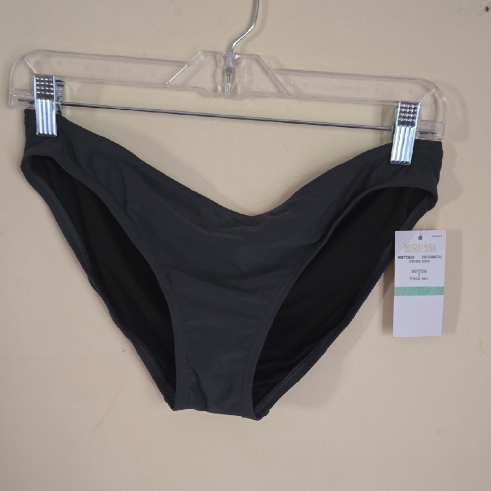 Michael Kors NWT Charcoal Gray Bikini Bottom